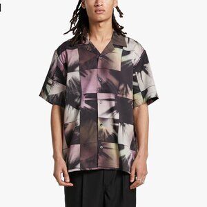 Saturdays NYC Canty Disco Shirt Magic Short Sleeve Button Up Down Shirt XL NWT